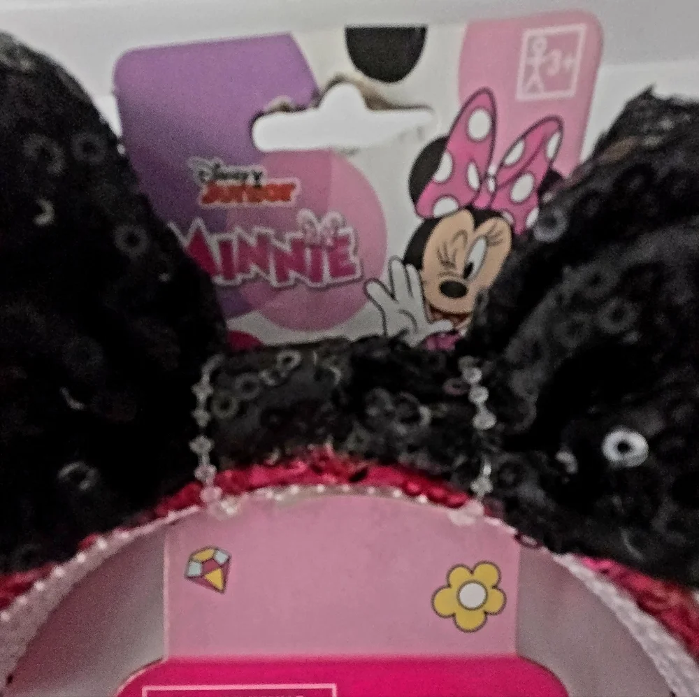 DISNEY Minnie Mouse Sequin Headband NEW With Tags